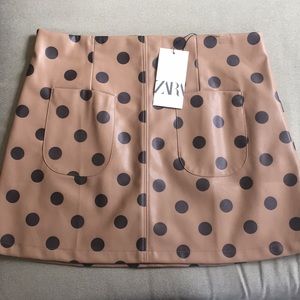 Zara polka dot skirt